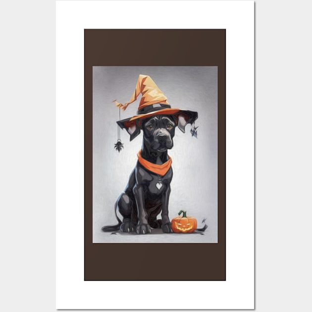 Great Dane Halloween Pup Wall Art by NikkiBear67